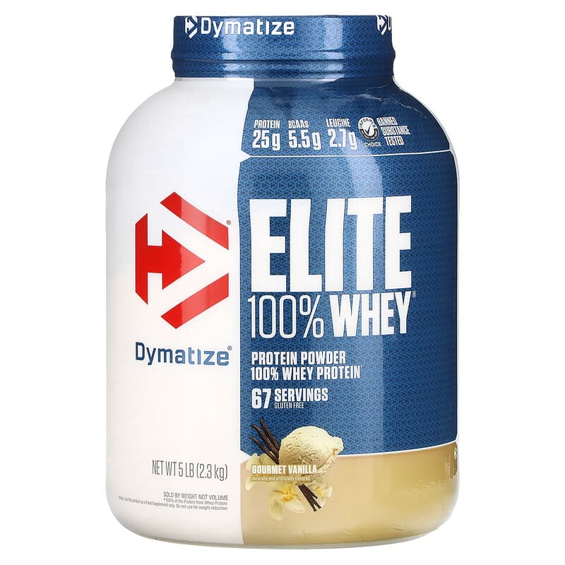 WHEY PROTEIN ELITE DYMATIZE 67 SERVED 5LBS (2.3KG)
