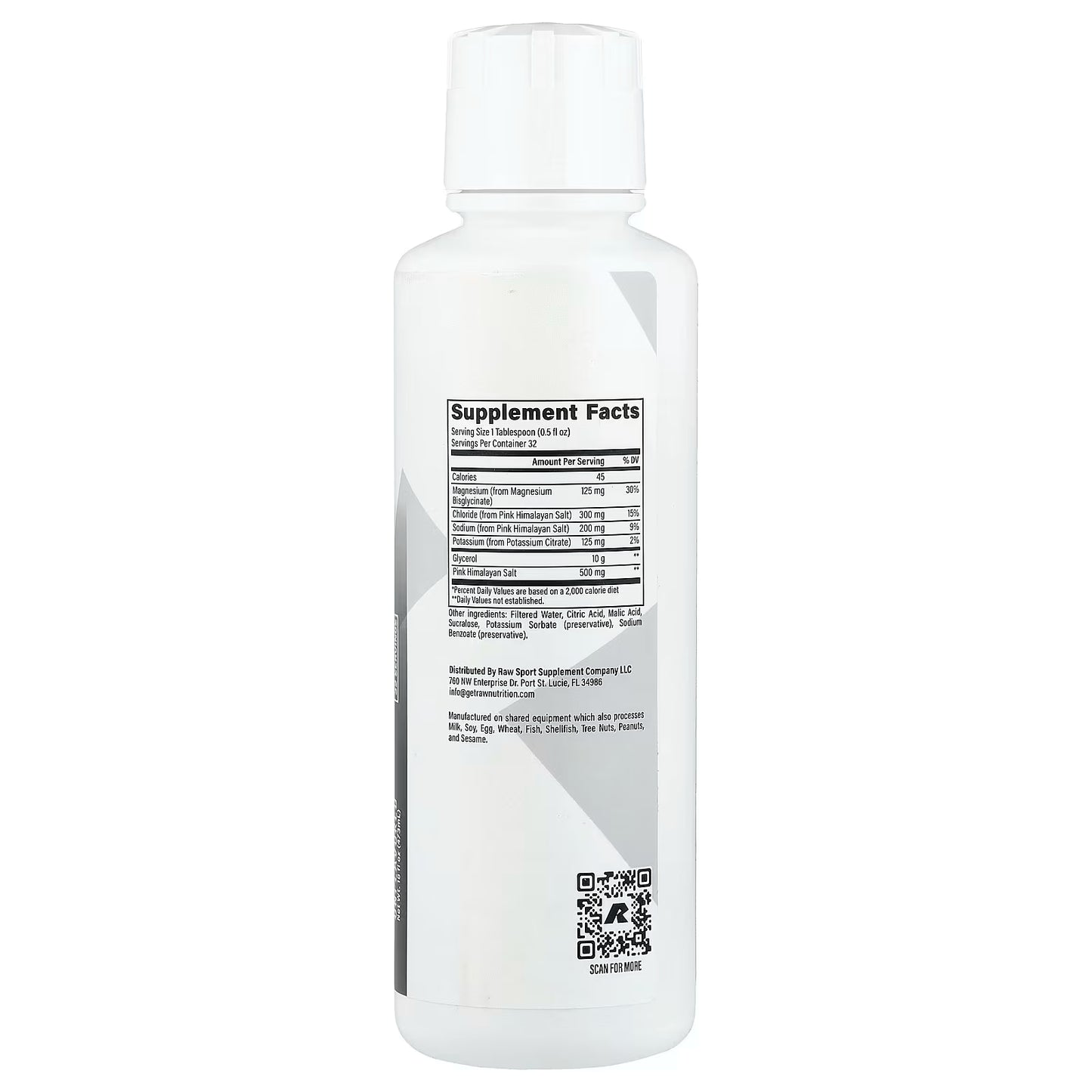 Glycerol líquid Raw Nutrition 473 ml 32 serving
