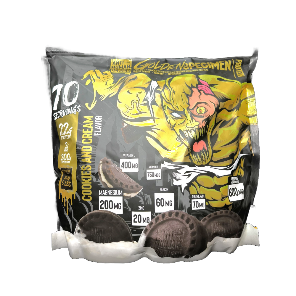 WHEY PROTEIN GOLDEN SPECIMEN ANTI-HUMAN SERIES 70 SERVED 5LBS. (2.2 KGS.)