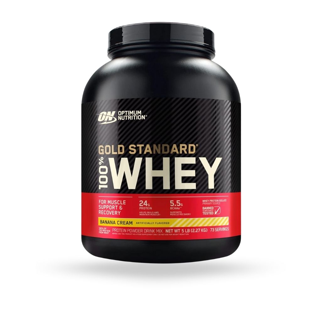 WHEY GOLD STANDARD OPTIMUM NUTRITION 74 SERVES 5LBS (2.22KG)