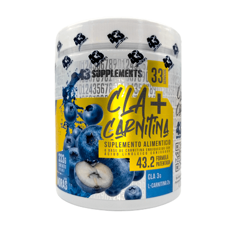 CLA + CARNITINE 43 SUPPLEMENTS 33 SERVIDAS 333GRS.