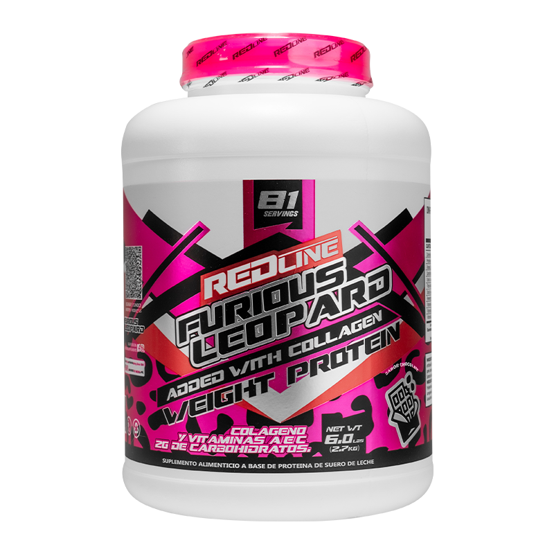FURIOUS LEOPARD WEIGHT PROTEIN WITH REDLINE COLLAGEN JAR 82 SERVINGS/2.7 KG