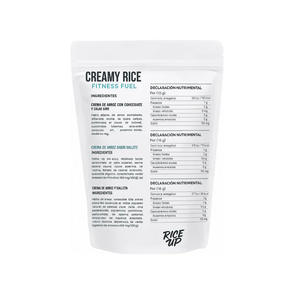 RICE UP CREAMY RICE FITNESS FUEL 1KG LEVEL UP