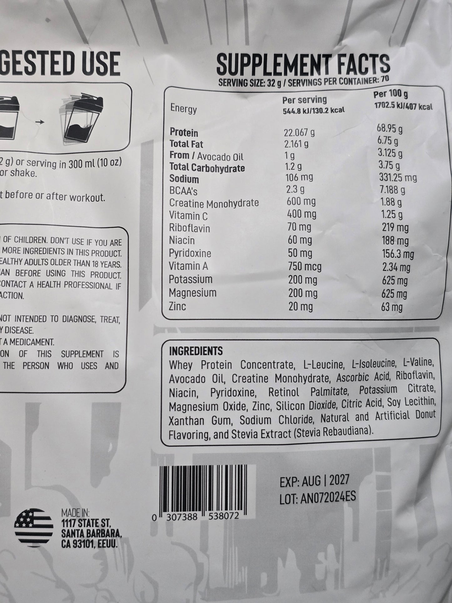 WHEY PROTEIN PLATINUM SPECIMEN ANTI-HUMAN SERIES 70 SERVIDAS 5LBS (2.2 KG)
