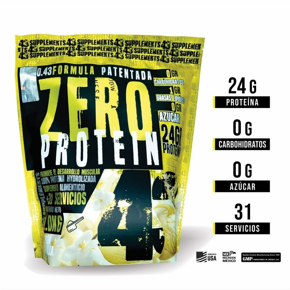 ZERO PROTEIN 43 SUPPLEMENTS BAG 31 SERVINGS 1KG.