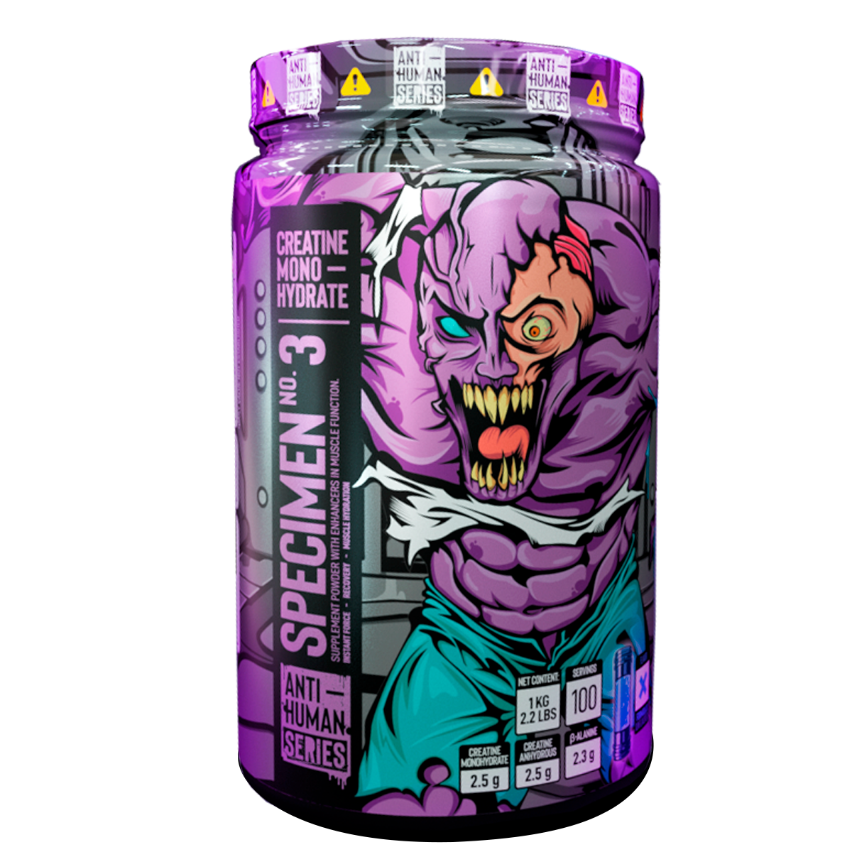 CREATINE MONOHYDRATE SPECIMEN No. 03 ANTI-HUMAN 100 SERVED 1KG. (2.2LBS)