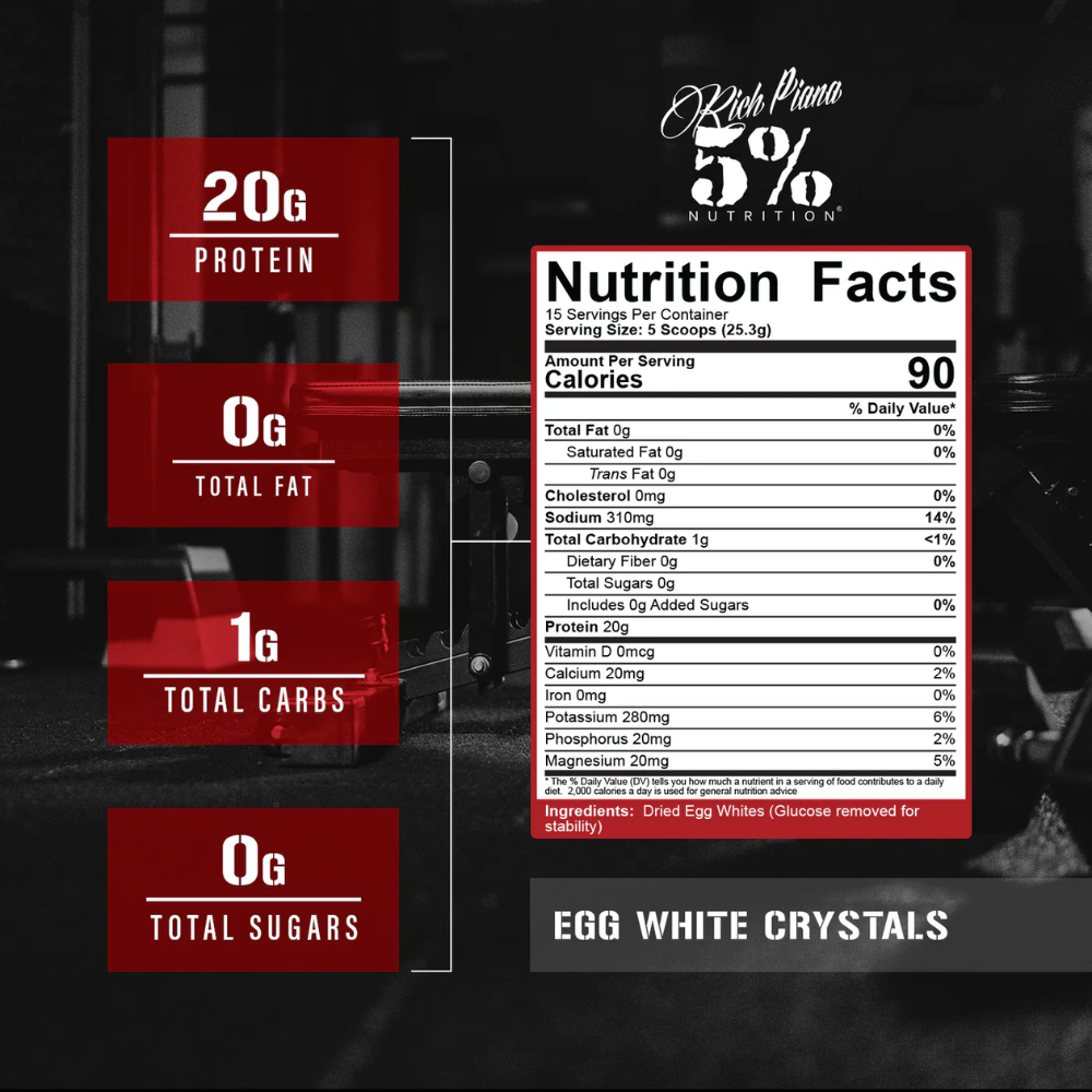 EGG WHITE CRYSTALS RICH PIANA 5%