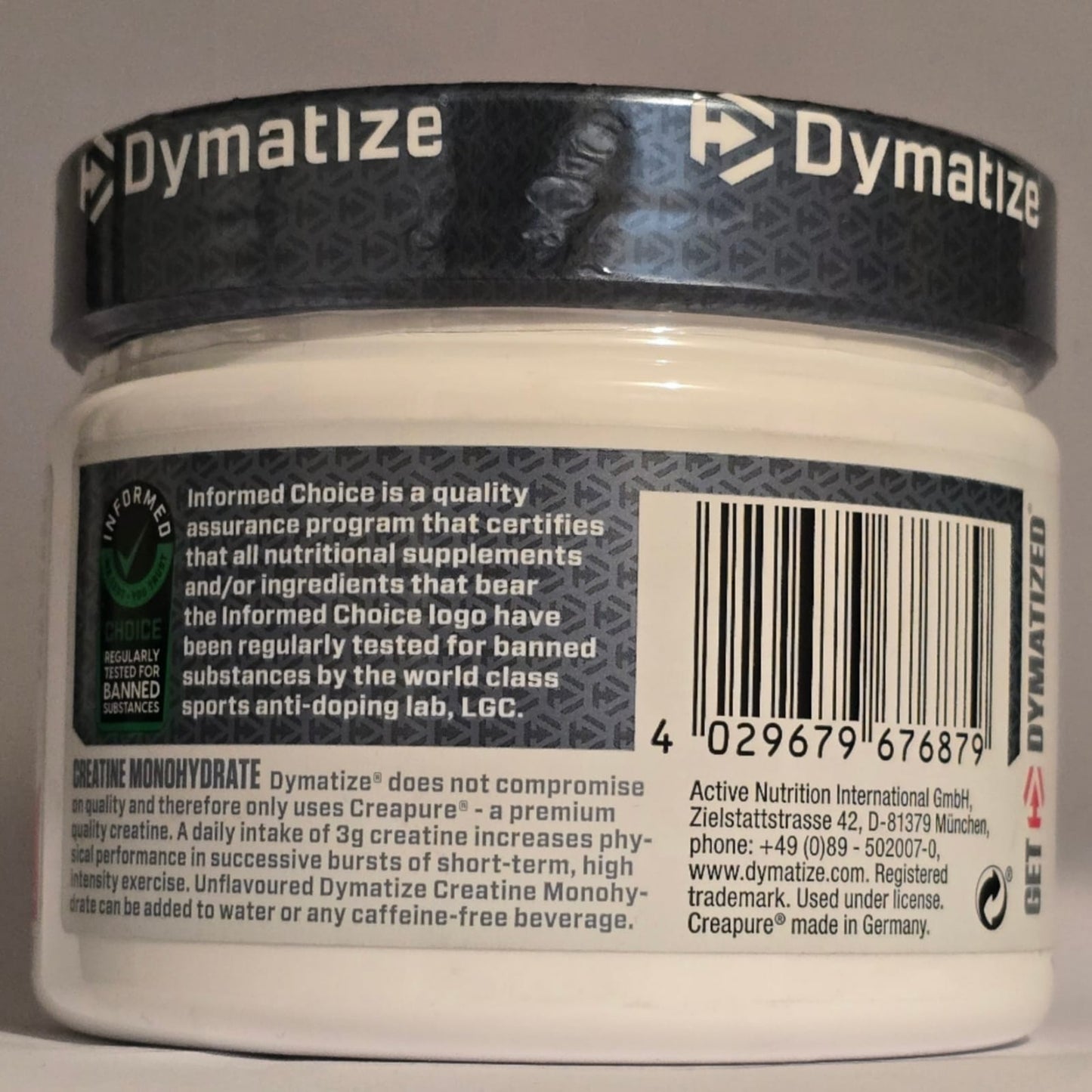 CREATINE MONOHYDRATE UNFLAVORED POWDER DYMATIZE 88 SERVICIOS