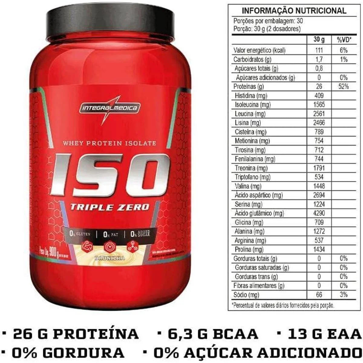 PROTEINA ISO TRIPLE ZEROINTEGRAL MEDICA