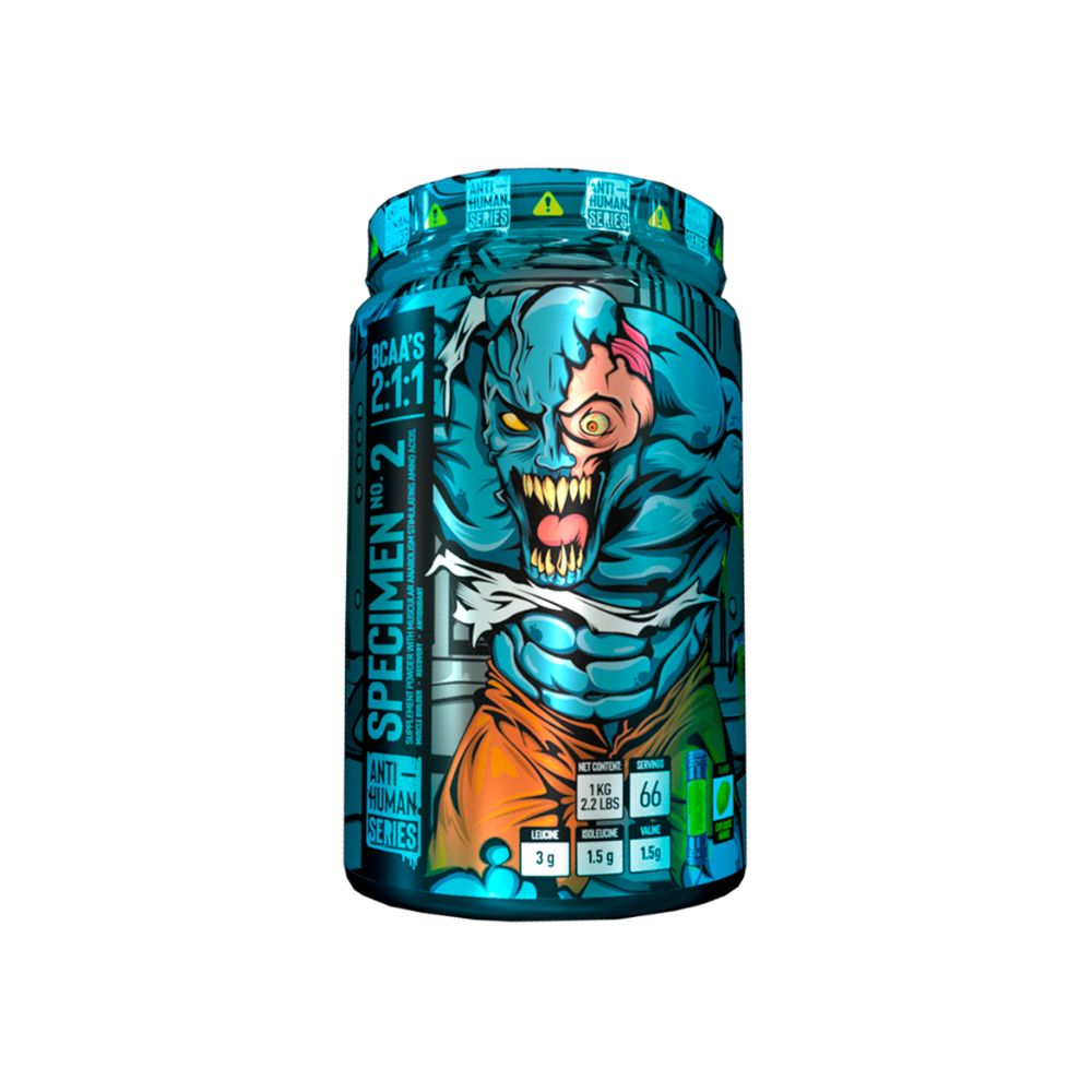 BCAA 2:1:1 SPECIMEN No. 02 ANTI-HUMAN 66 SERVIDAS 1KG. (2.2 LBS)