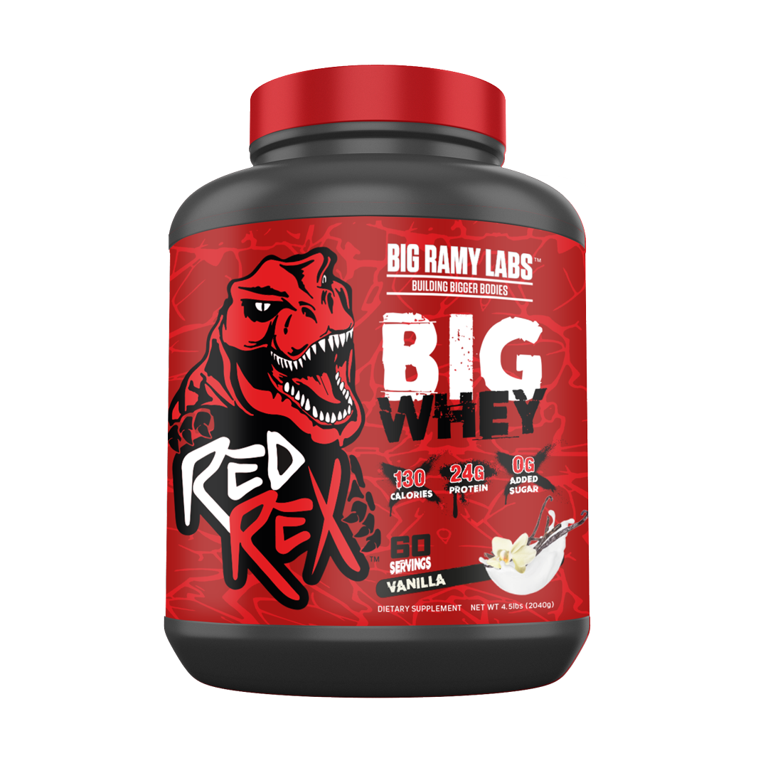 RED REX BIG WHEY BIG RAMY LABS 60 SERVED 4.5 LBS