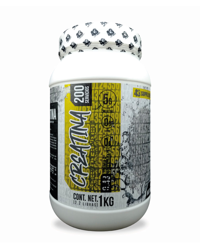 CREATINE 43 SUPPLEMENTS JAR 200 SERVED (1KG)