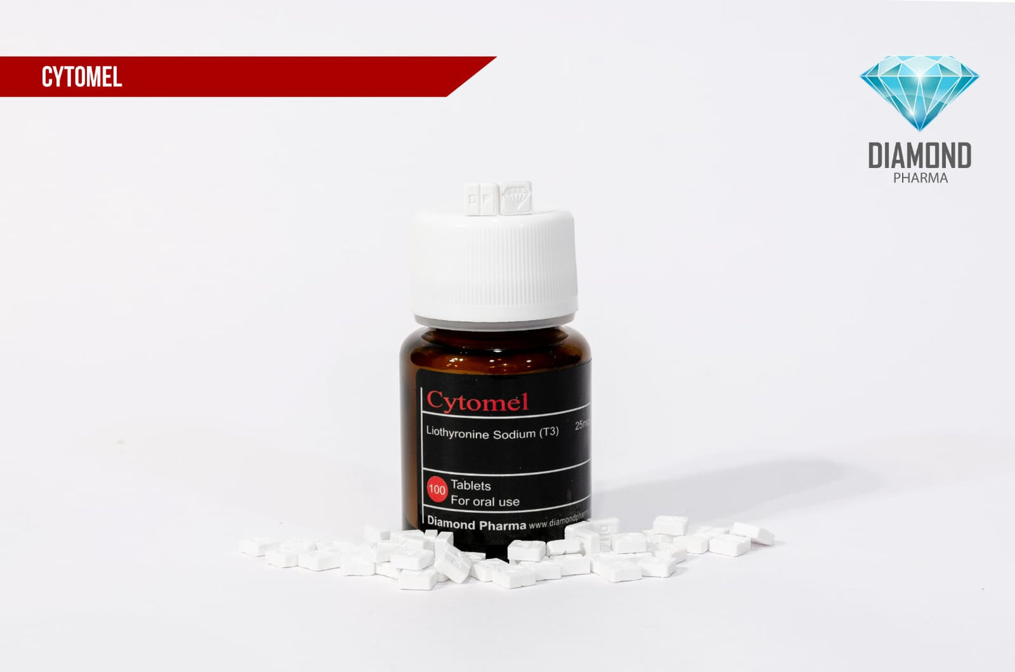 CYTOMEL T3 DIAMOND 25MG 100 PASTILLAS