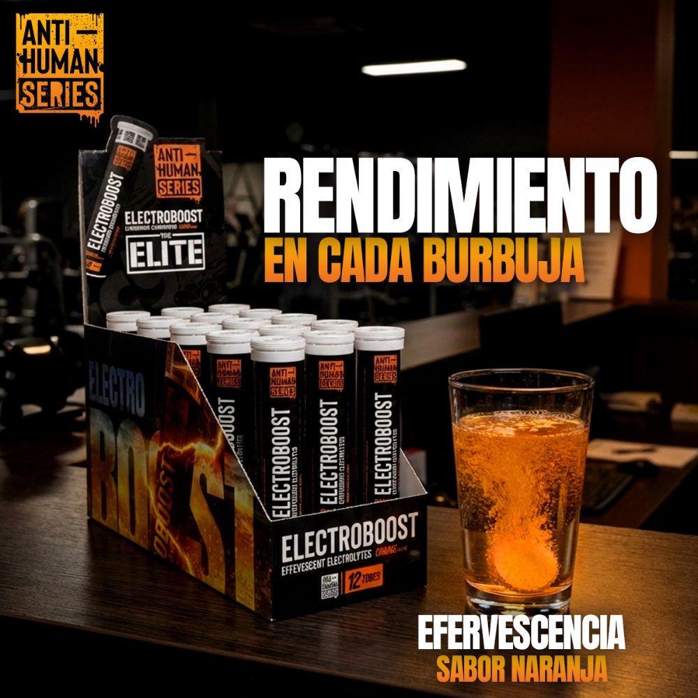 ELECTROLYTES ELECTROBOOST EFERVECENT ANTI-HUMAN 20 TABLETAS PASTILLAS