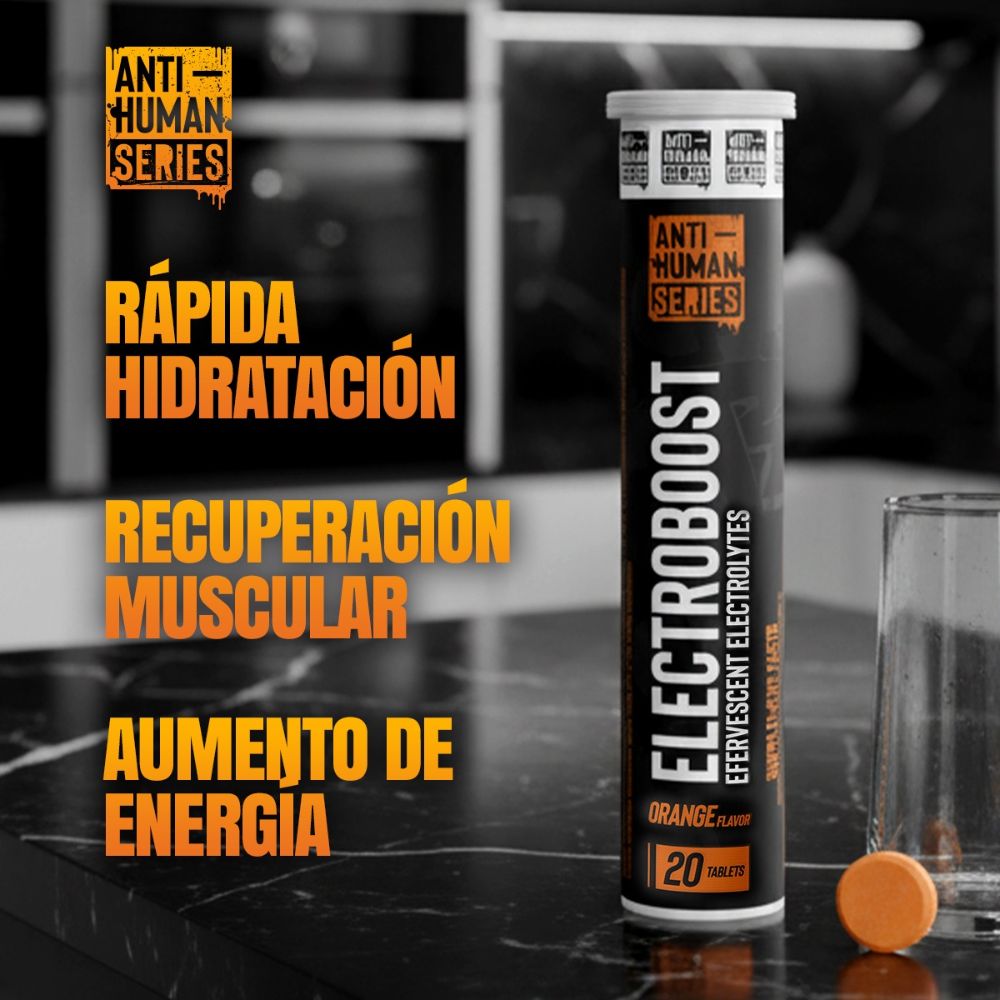 ELECTROLYTES ELECTROBOOST EFERVECENT ANTI-HUMAN 20 TABLETAS PASTILLAS