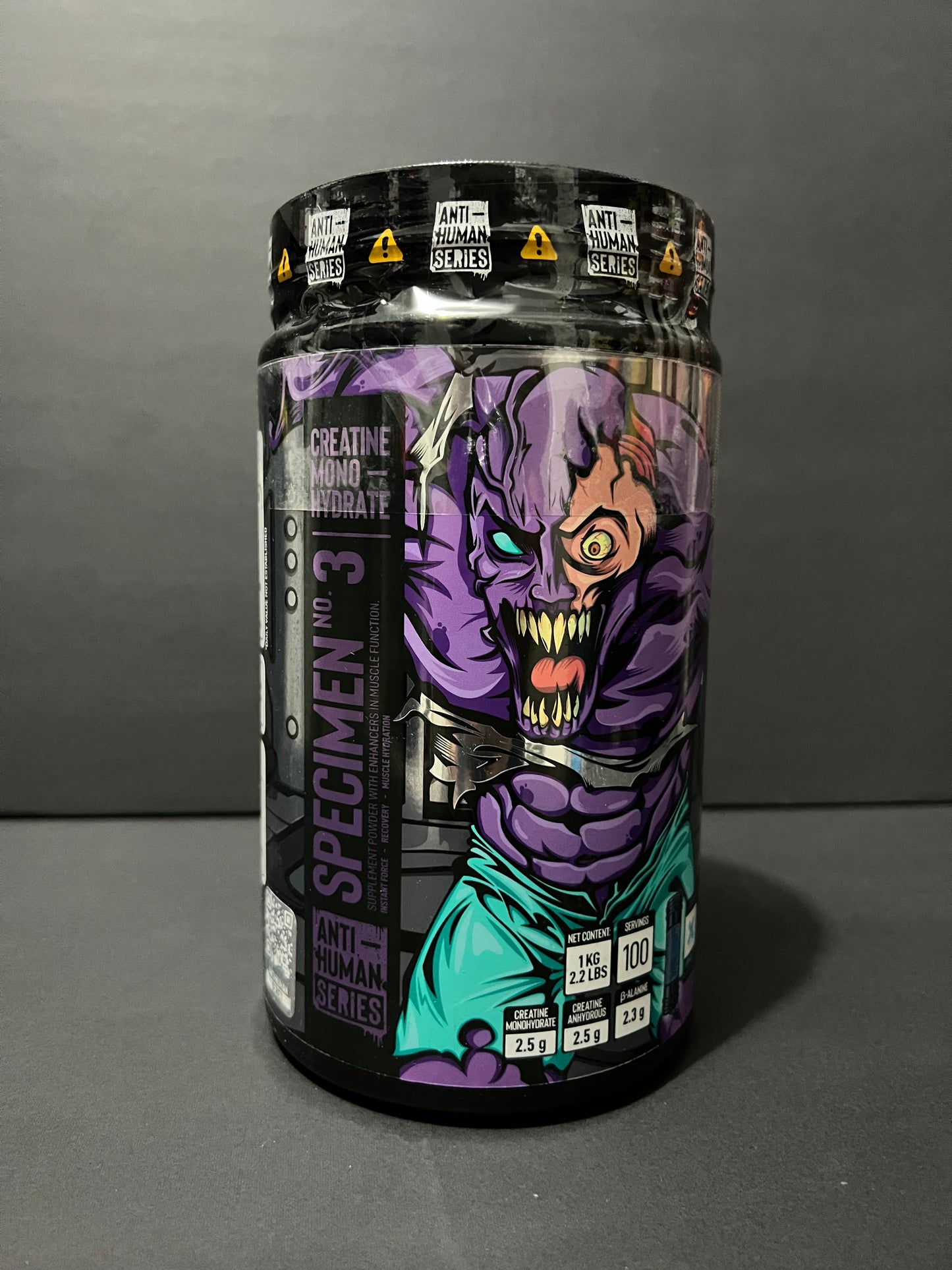 CREATINE MONOHYDRATE SPECIMEN No. 03 ANTI-HUMAN 100 SERVED 1KG. (2.2LBS)