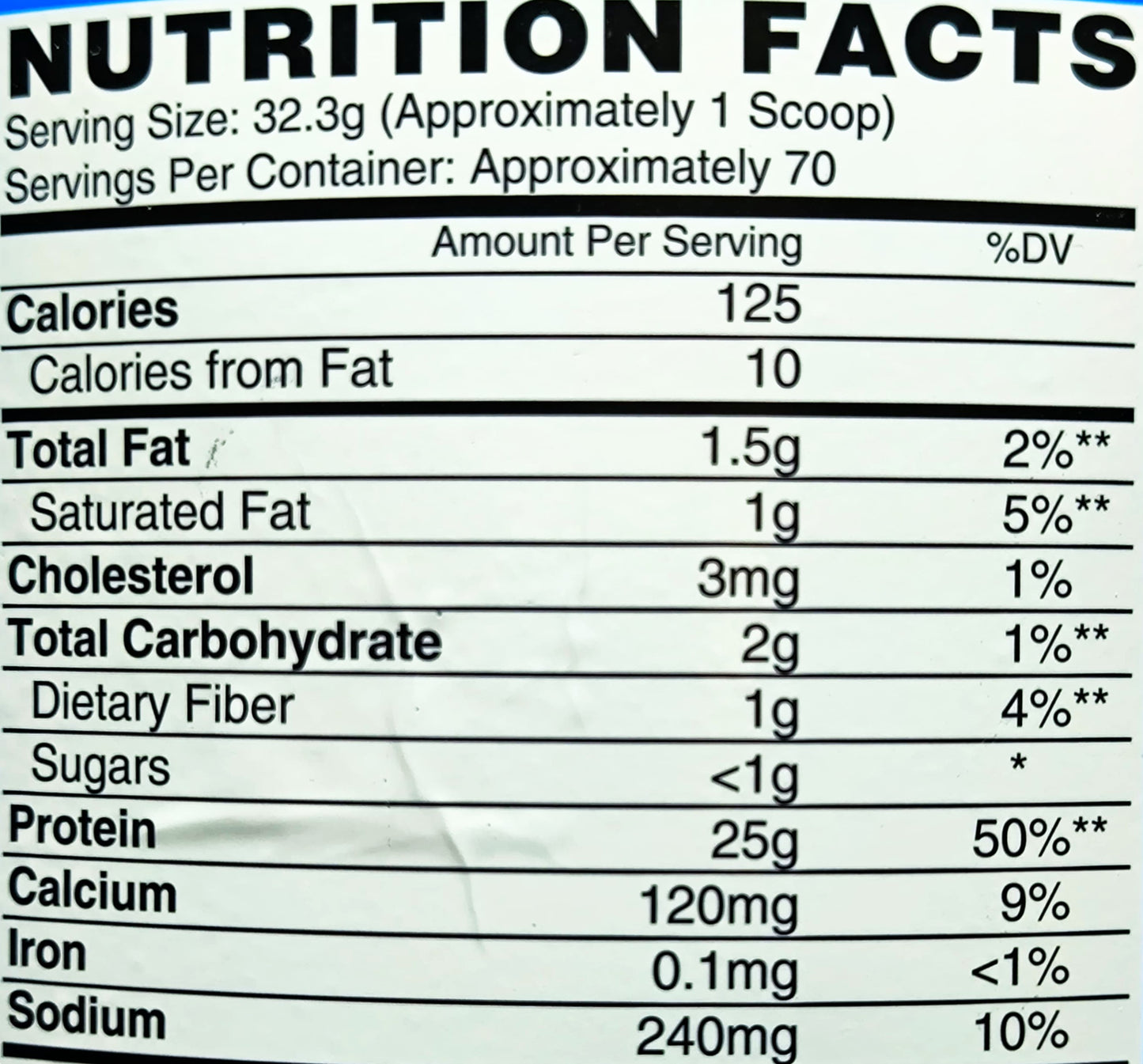 WHEY ISOLATE PROTEIN ISOFIT NUTREX RESEARCH 70 SERVES 5LBS.