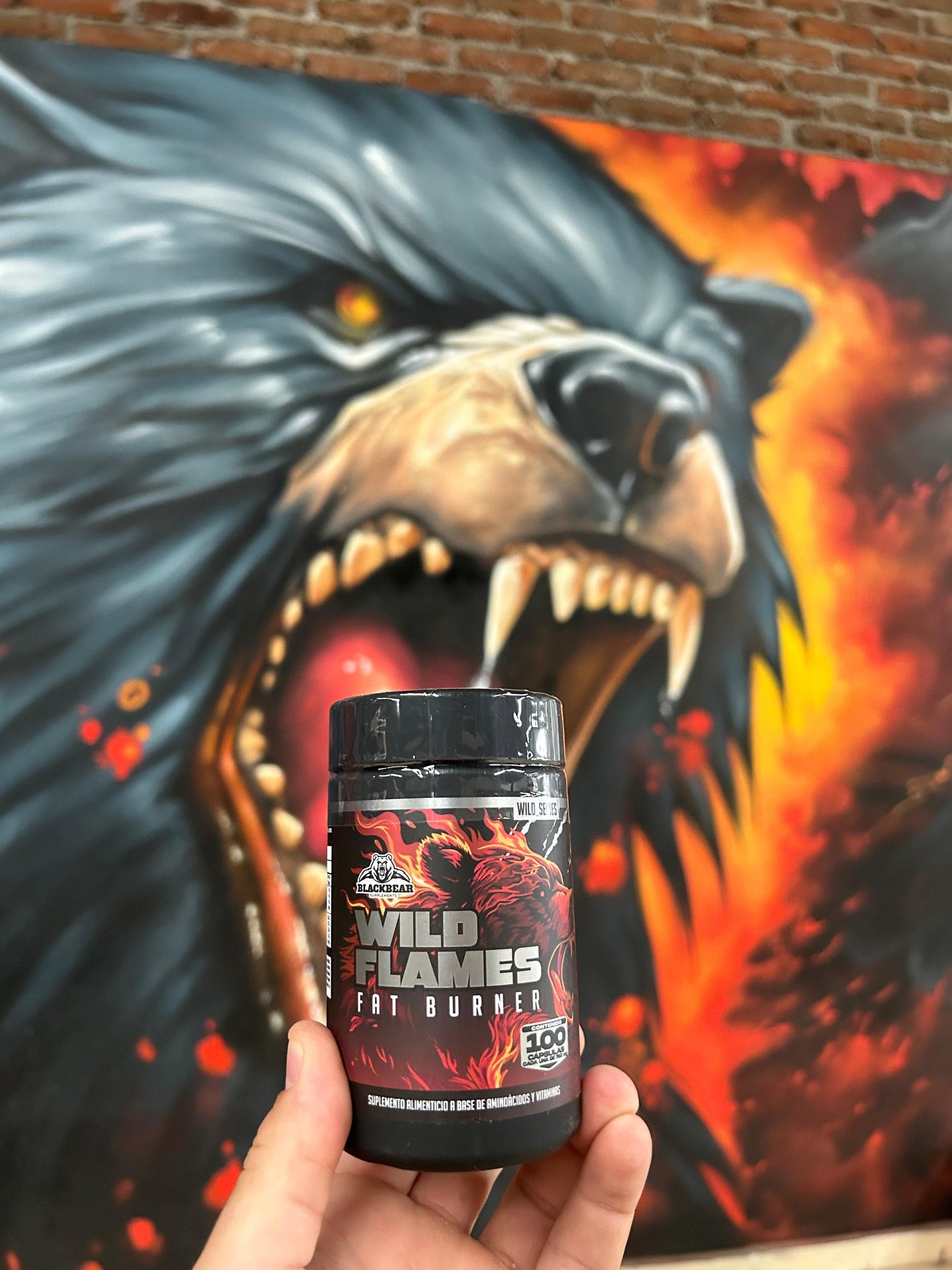 WILD FLAMES FAT BURNER BLACKBEAR 100 CAPSULAS