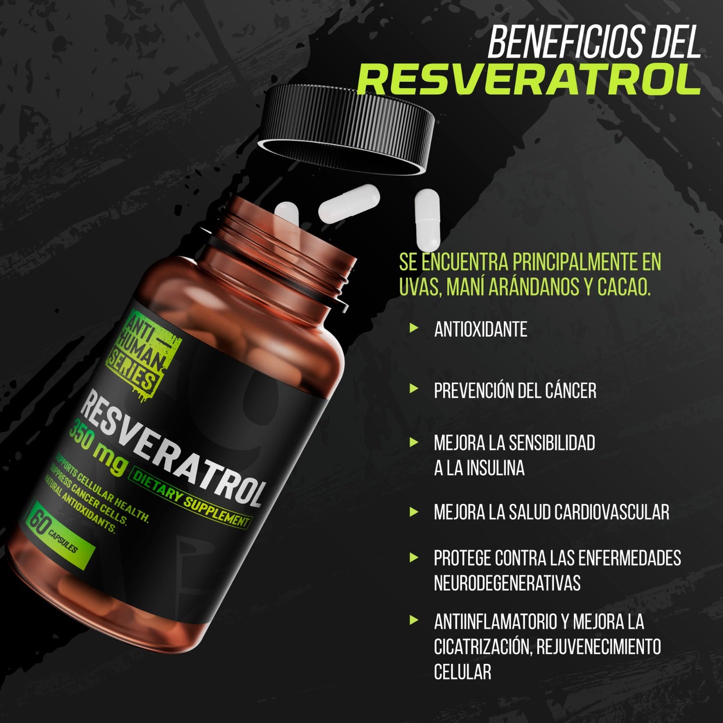 RESVERATROL ANTI-HUMAN SERIES 60 CAPS