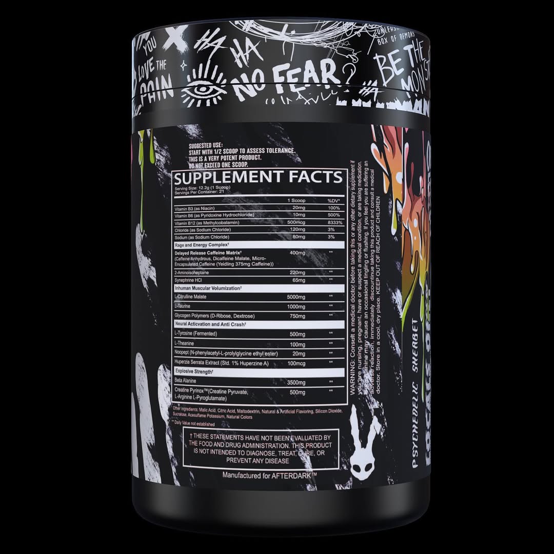 AFTERDARK - INHUMAN PRE-WORKOUT SNOW CONE