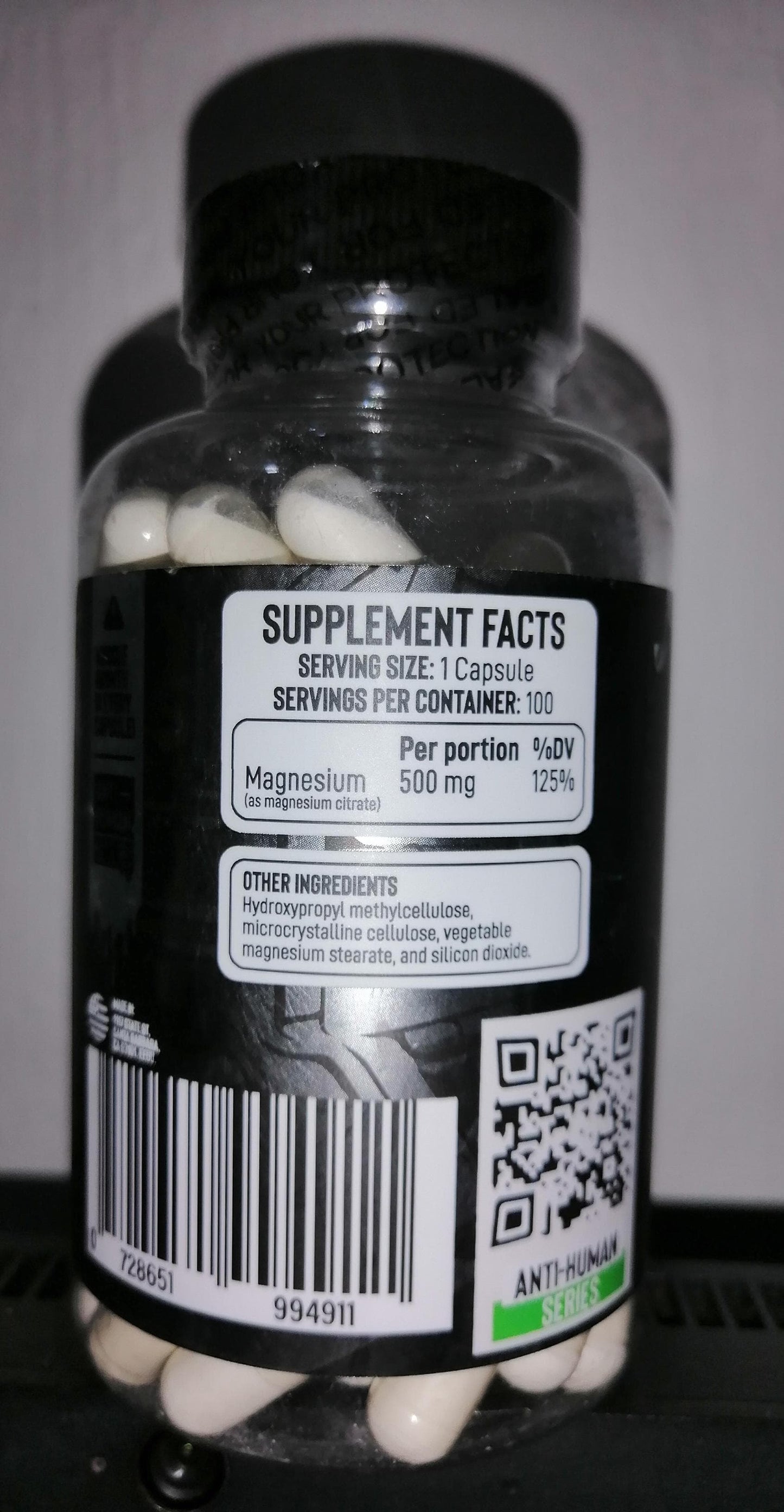 MAGNESIUM SPECIMEN No. 11 ANTI-HUMAN SERIES 100 CAPSULES