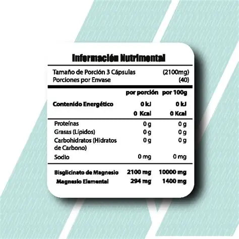 GLICINATO DE MAGNESIO PREMIUM 120 CAPSULAS 40 SERVICIOS META NUTRITION