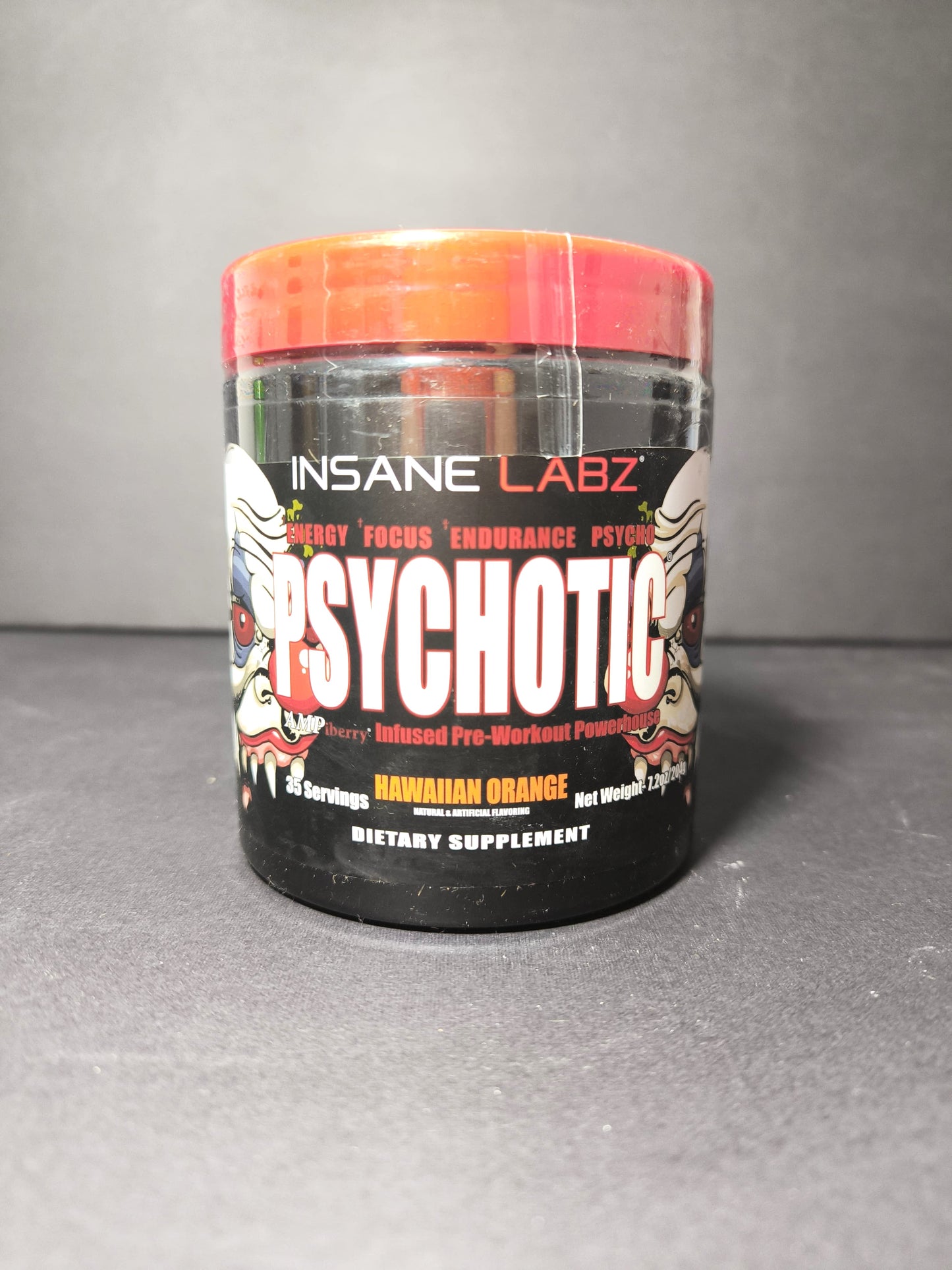 PRE WORKOUT PSYCHOTIC RED INSANE LABZ 35 SERVIDAS 8OZ. (244 G)