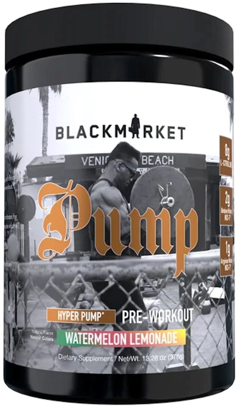 PRE-WORKOUT PUMP HYPER PUMP BLACKMARKET 40SERVICIOS 376GRAMOS