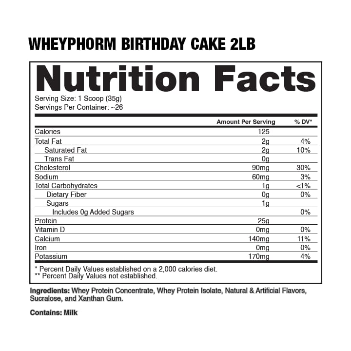 WHEYPHORM PROTEIN DRAGON 2 LB. 24 SERVIDAS