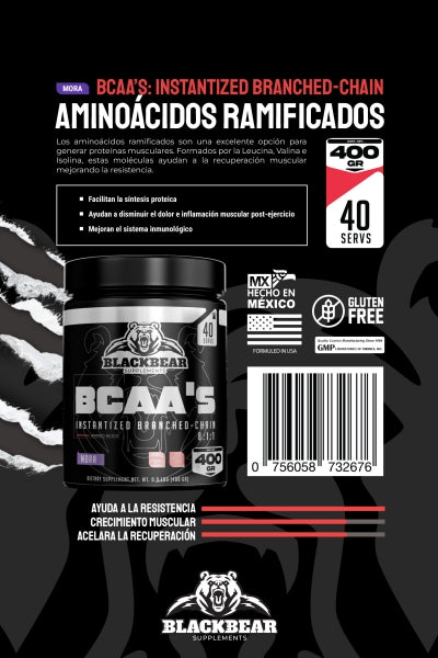 BCAA BLACKBEAR 40 SERVIDAS 400grs.