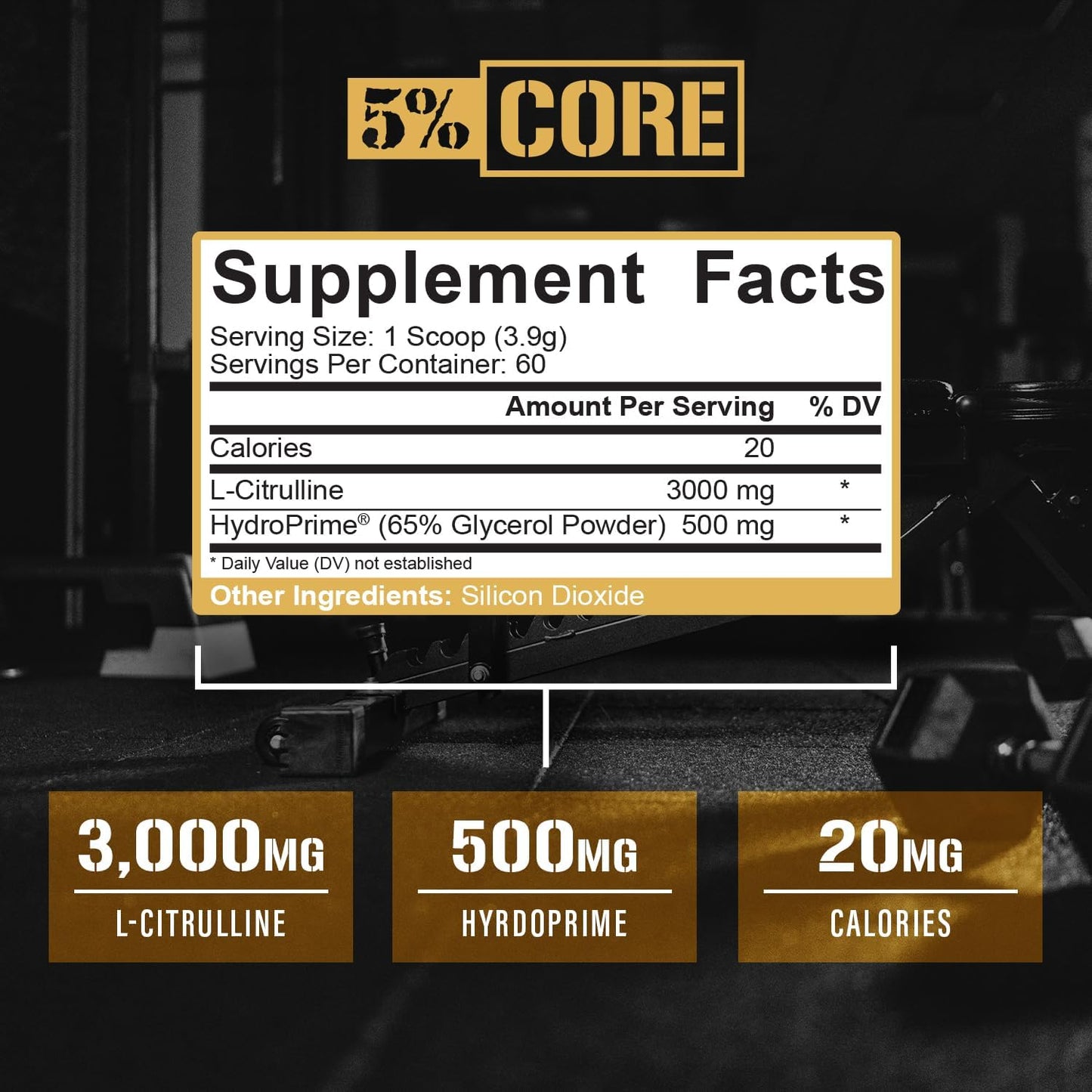 L-CITRULINA 3000 60 SRVS 5% CORE