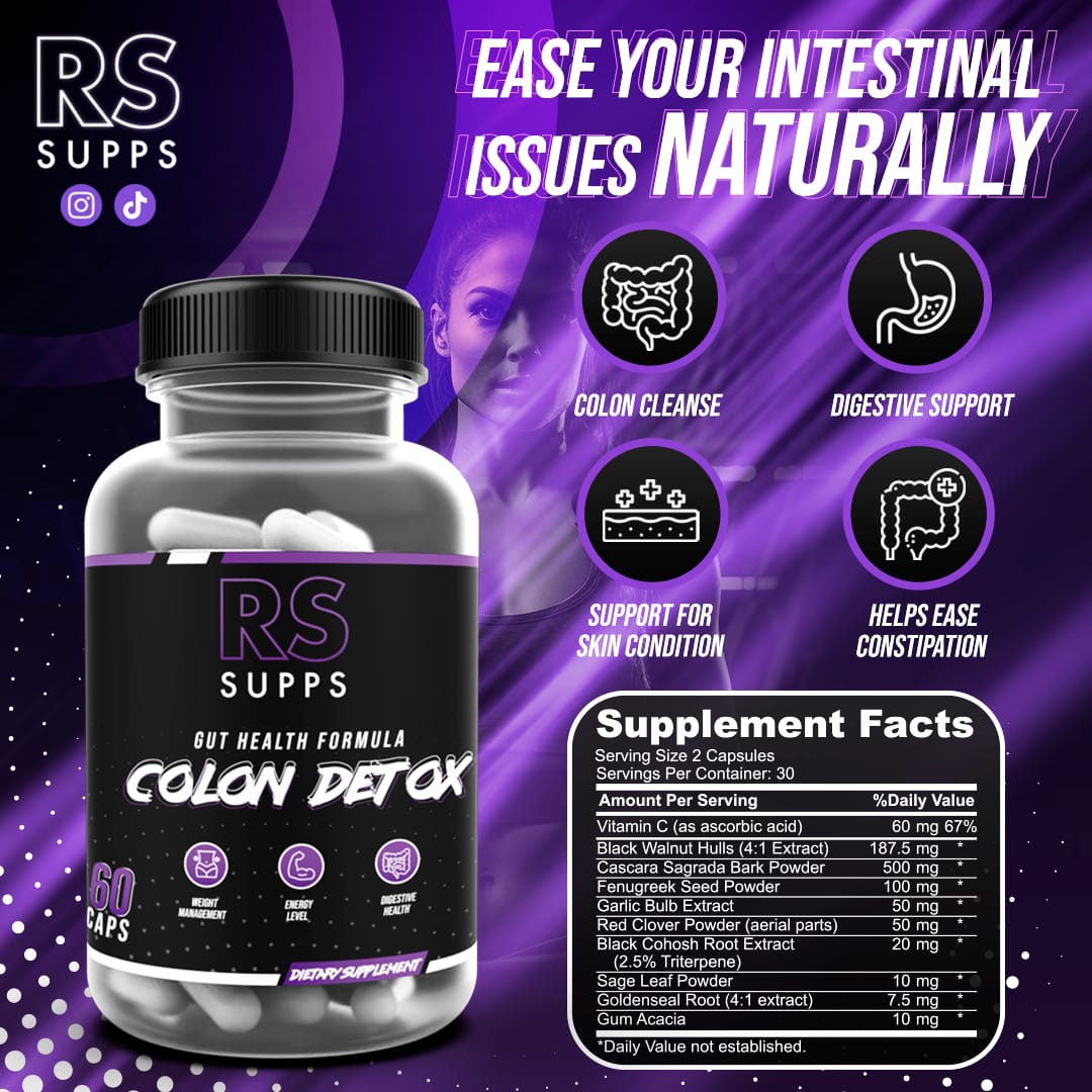 COLON DETOX RS SUPPS 60 CAPSULAS