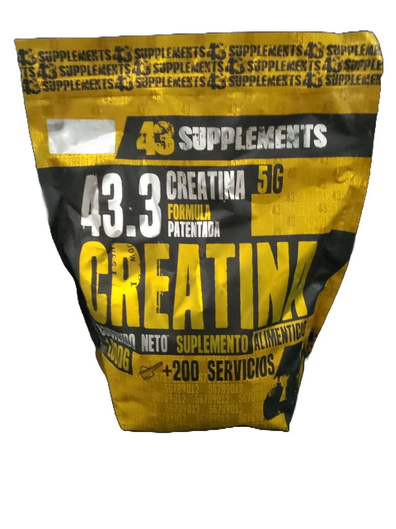 CREATINE 43 SUPPLEMENTS BAG 200 SERVED (1KG)