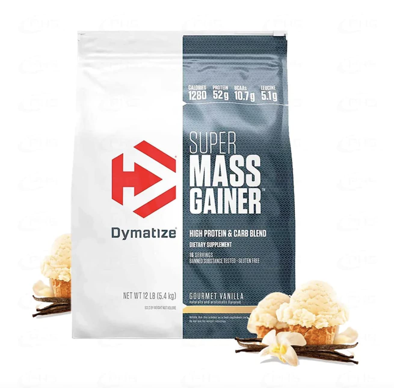 SUPER MASS GAINER DYMATIZE 16 SERVES 12 POUNDS (5.4 KG)