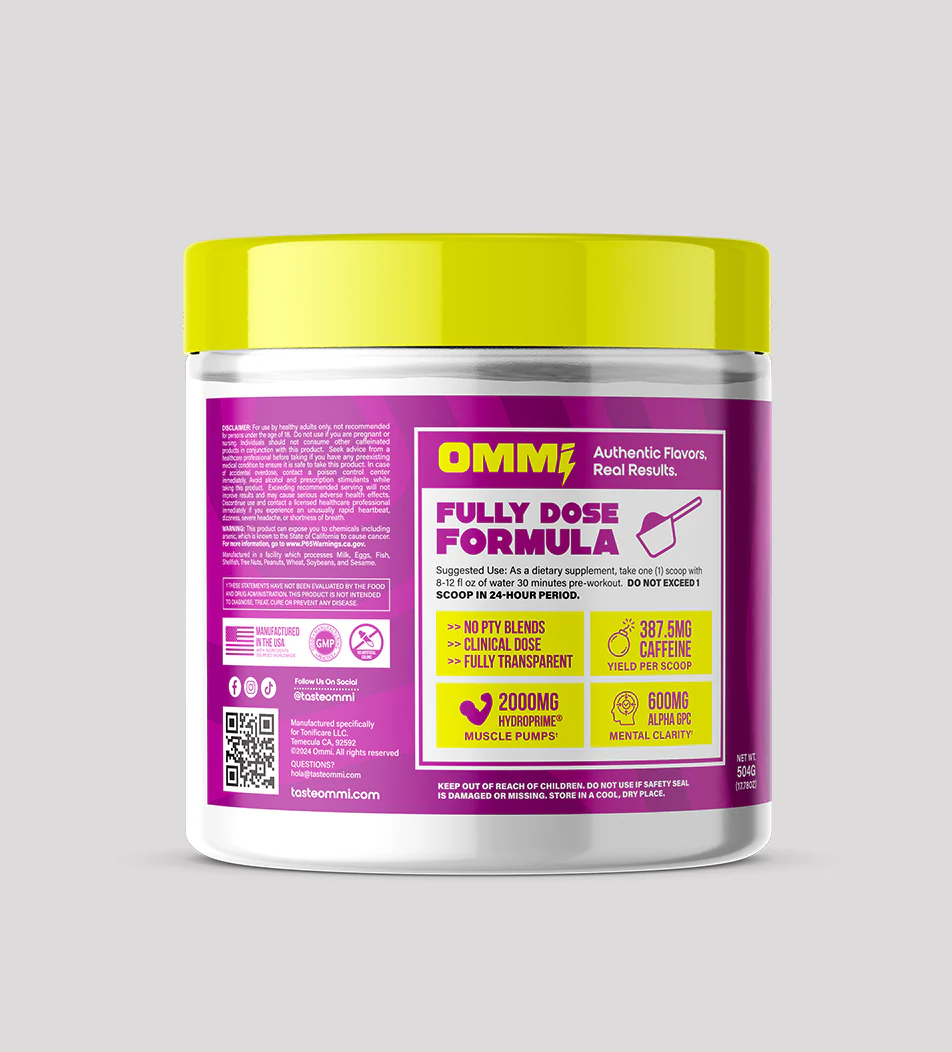 HOLY ENERGY PRE-WORKOUT OMMI 20 SERVICIOS