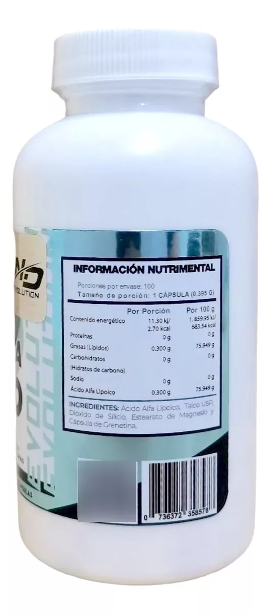 ACIDO ALFA LIPOICO ND EVOLUTION 100 CAPS