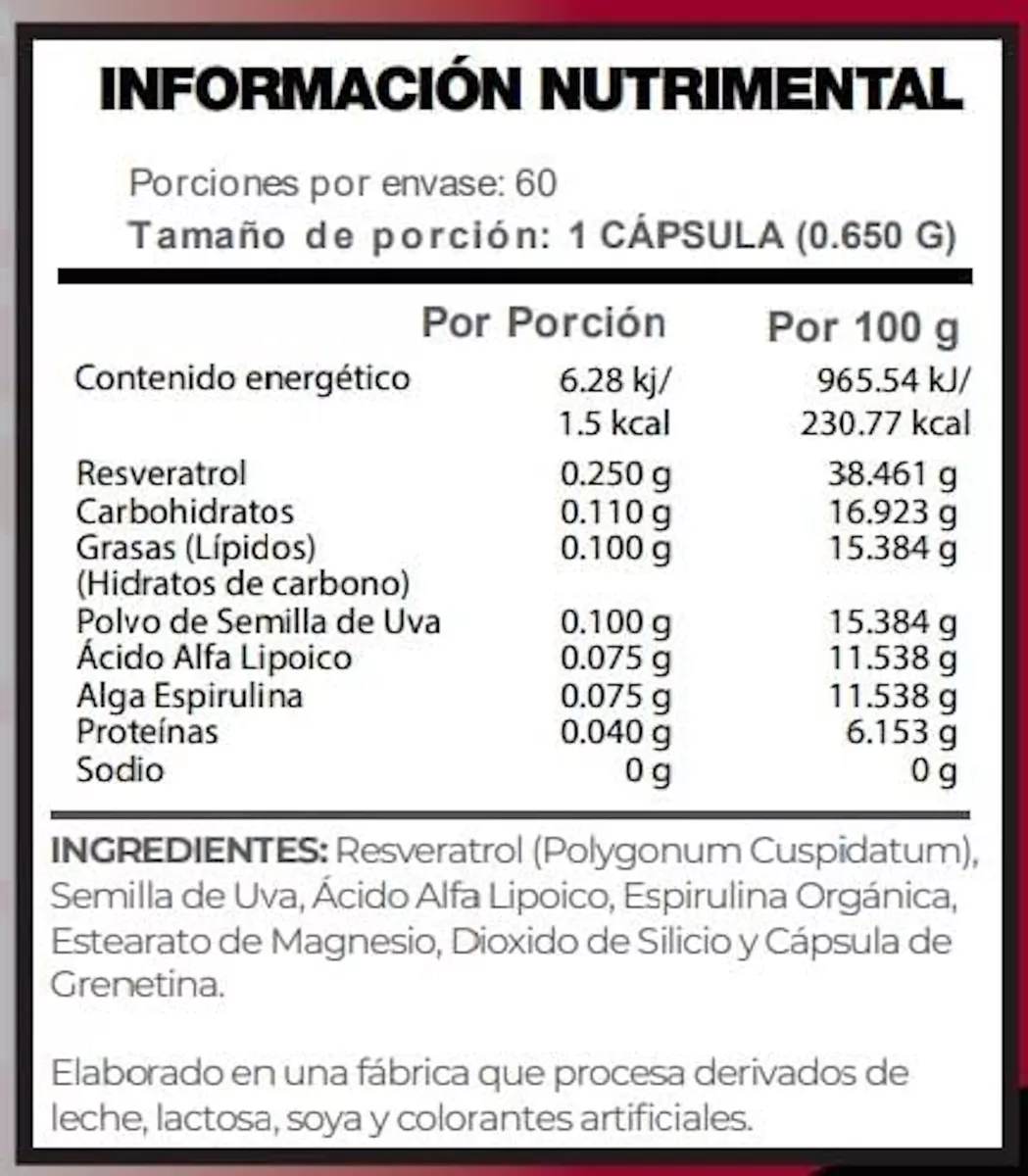 RESVERATROL ND EVOLUTION 60 CAPS