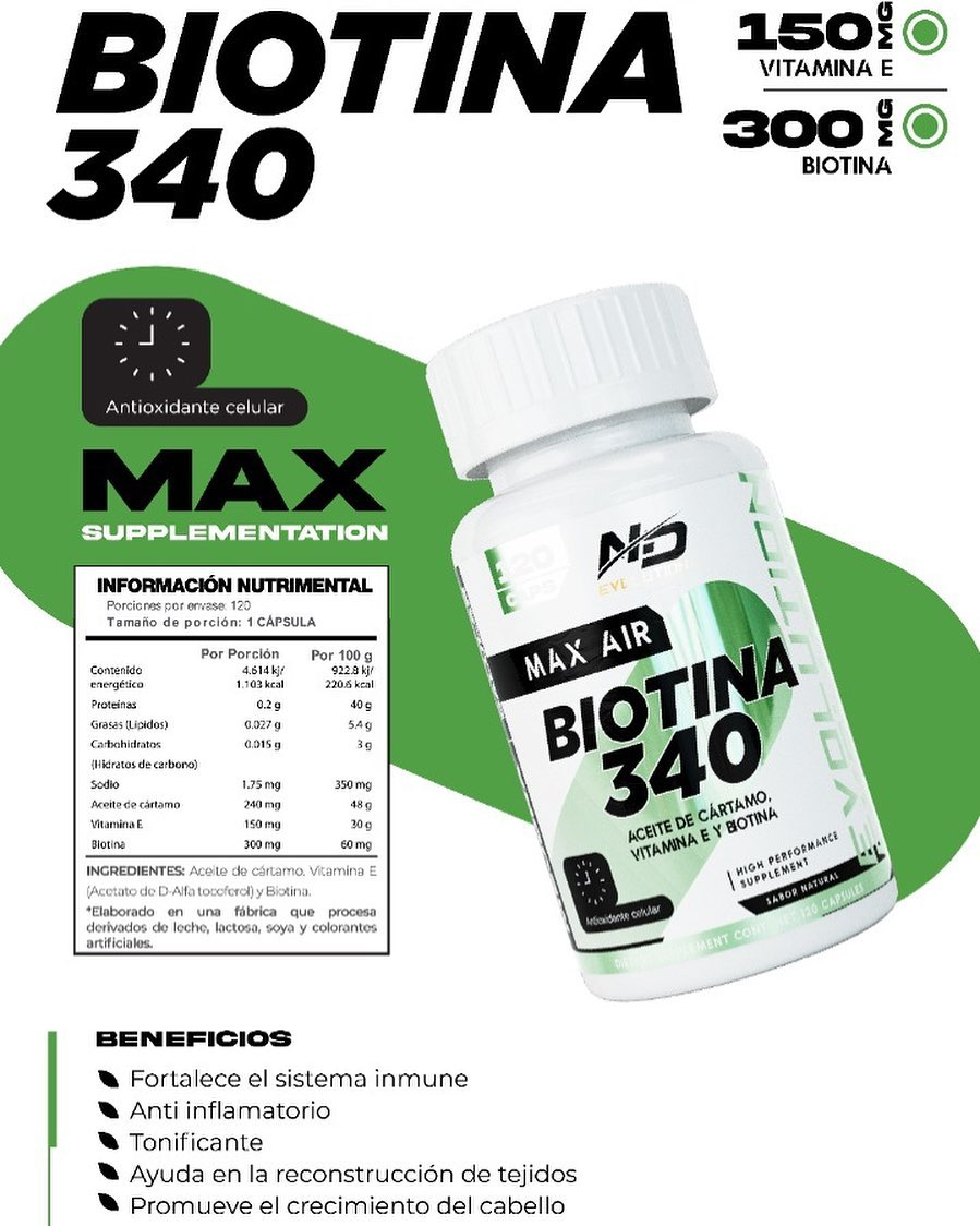 BIOTINA ND EVOLUTION 120 CAPSULAS