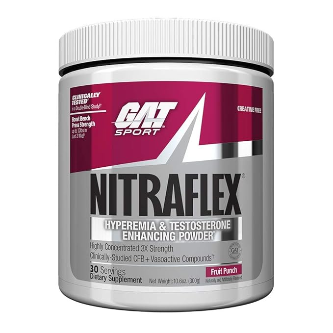PRE-WORK OUT NITRAFLEX GAT SPORTS 30 SERVIDAS 10.6 OZ (300grs.)