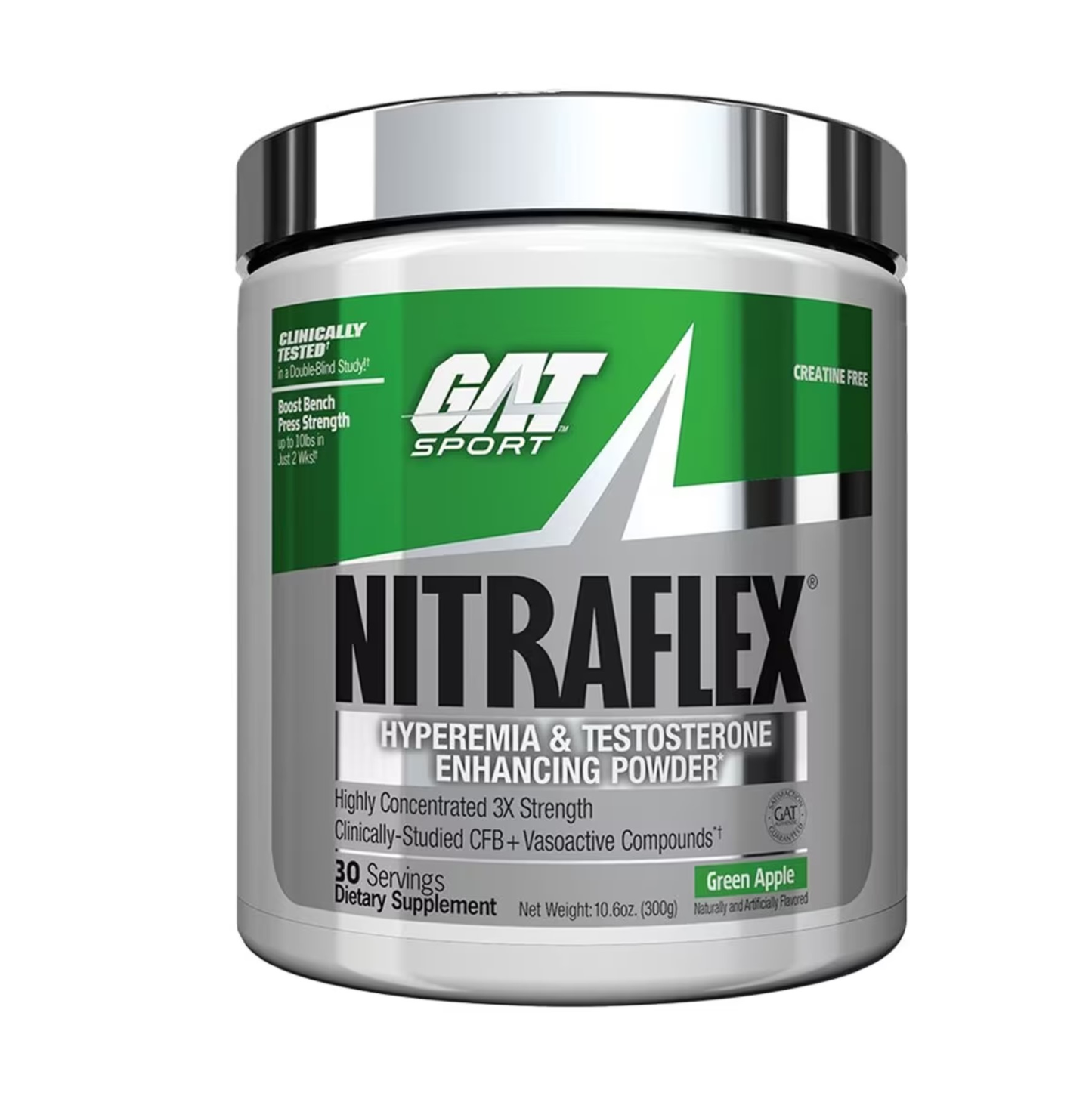 PRE-WORK OUT NITRAFLEX GAT SPORTS 30 SERVIDAS 10.6 OZ (300grs.)
