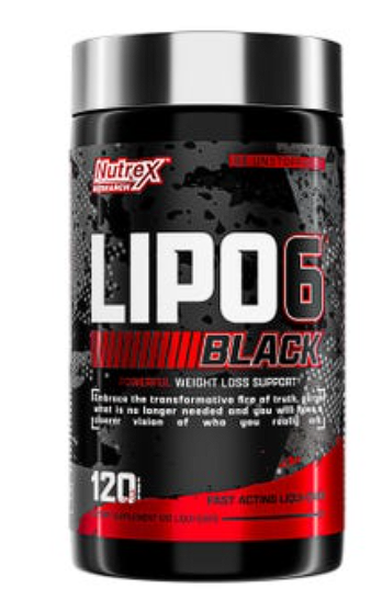 LIPO 6 BLACK EXTREME POTENCY "ROJO" NUTREX RESEARCH 120 CAPS