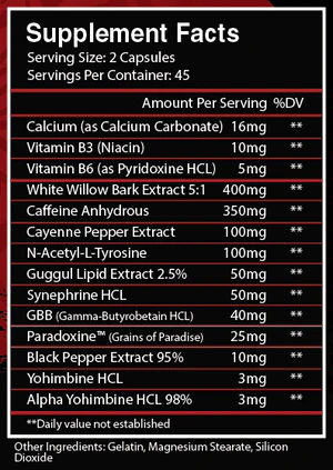 BURNER THERMOGENIC EXOSHRED EXTREME CENTURION LABZ 45 CAPSULAS