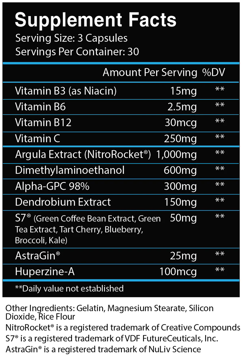 PUMP AND FOCUS NEMESIS CENTURION LABZ 30 CAPSULAS