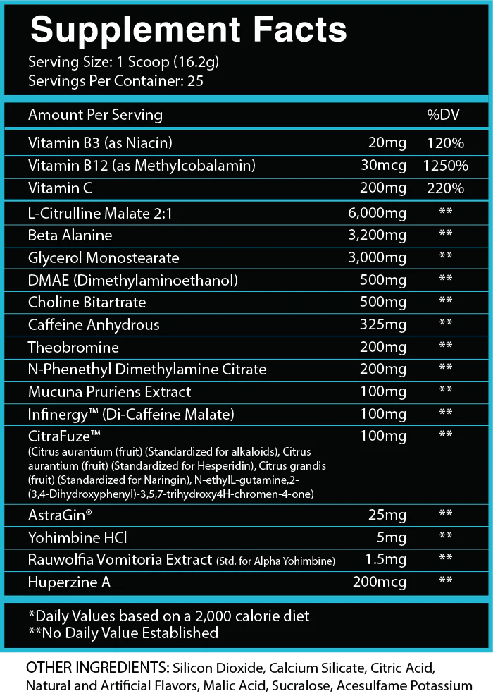 PREWORKOUT GOD OF RAGE CENTURION LABZ COLLAB ANTI-HUMAN 25 SERVIDAS