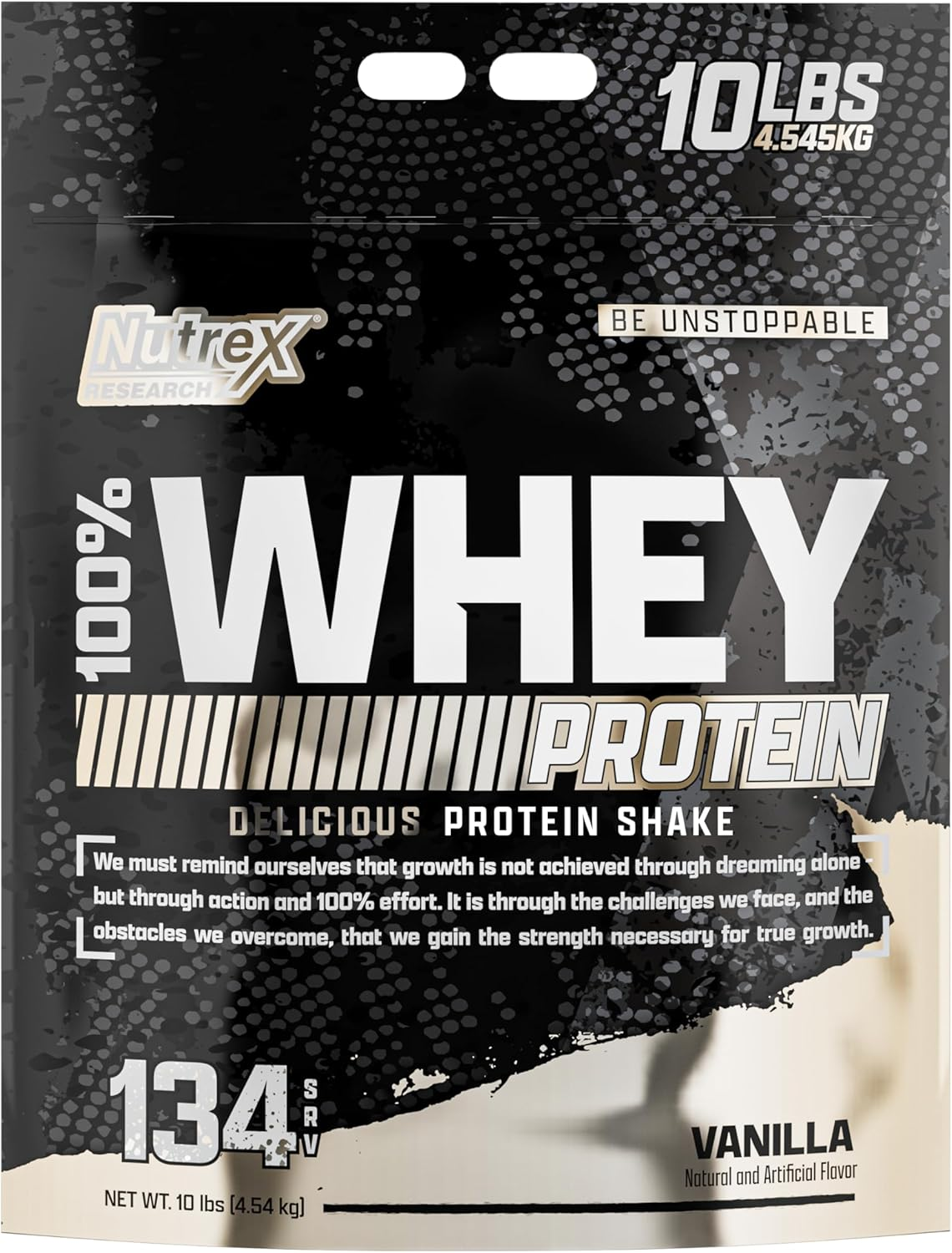 WHEY PROTEIN 100% NUTREX 4.54KG 10LBS 134 SERVIDAS