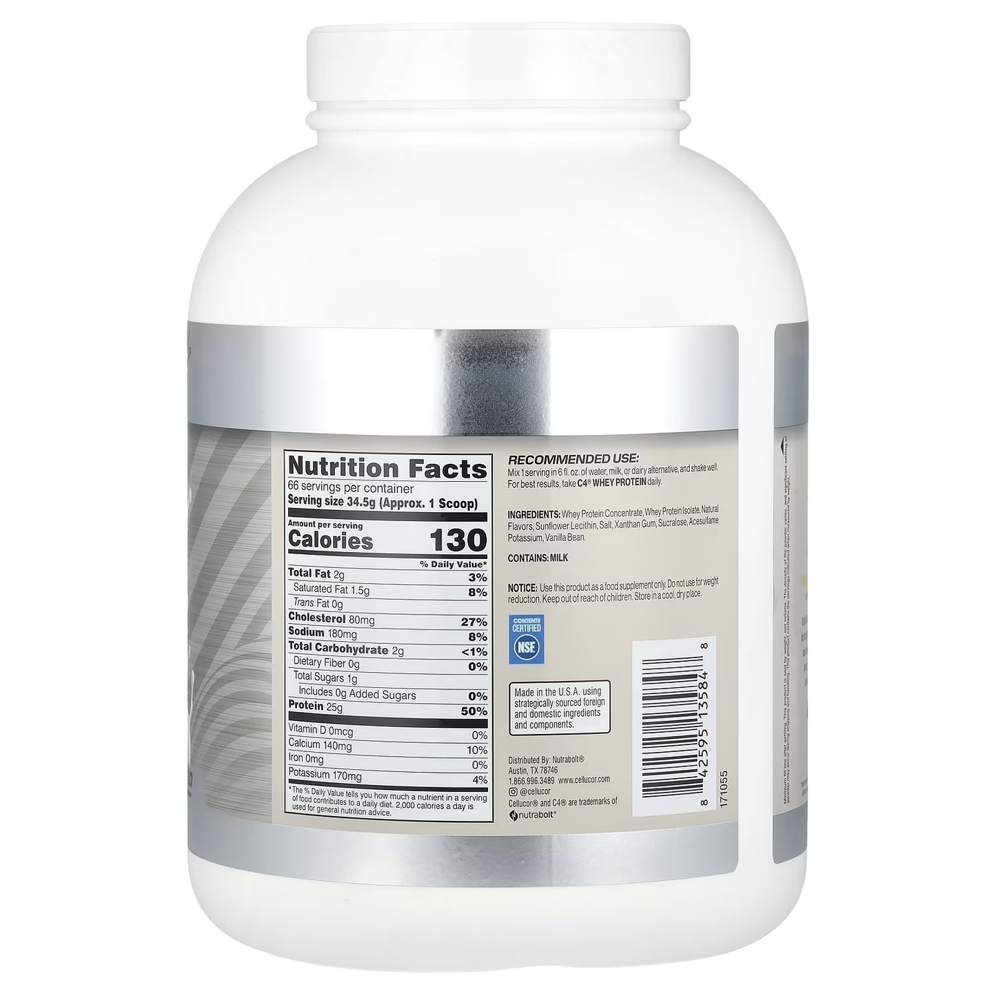 WHEY PROTEIN CEL C4 5LBS