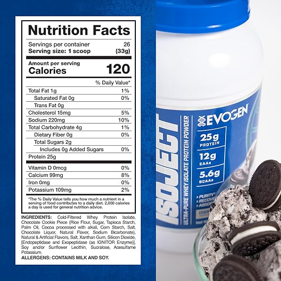 ISOJECT EVOGEN ULTRA PURE WHEY ISOLATE PROTEIN 25 SERVIDAS 1.87 LBS. (850 GRS.)