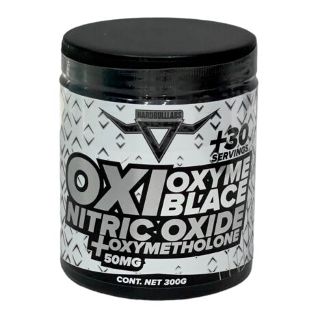 OXI / OXYME BLACE (NITRIC OXIDE + OXYMETHOLONE 50MG.) HARD BULLLABS 30 SERVIDAS 300 GRS.