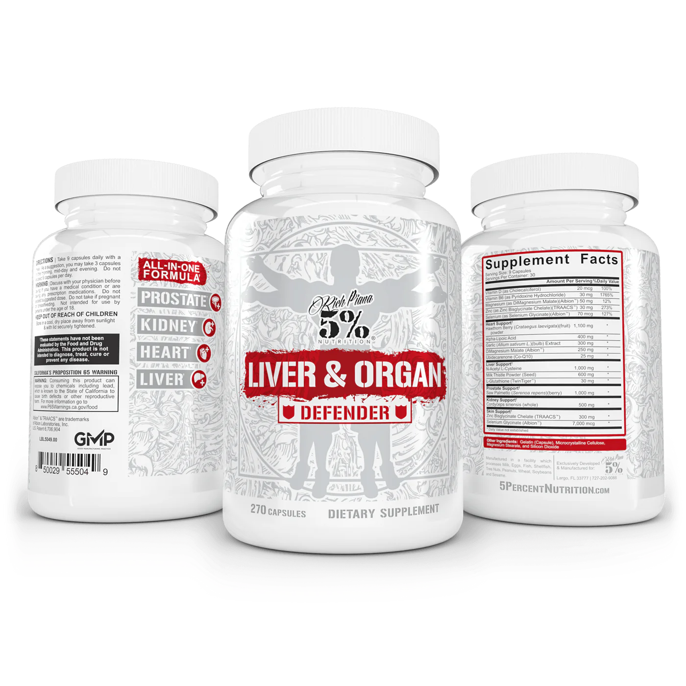 LIVER & ORGAN DEFENDER RICH PIANA 5% 270 CAPSULAS