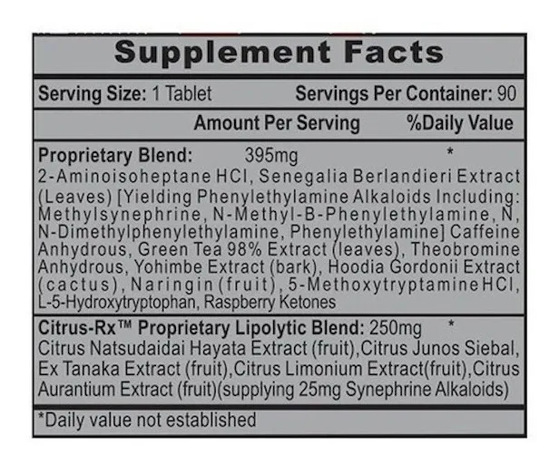 QUEMADOR DE GRASA LIPODRENE XTREME 90TABS